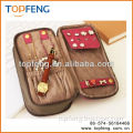 cloth zipper pockets jewelry box bag/small jewelry bags/modern jewelry organizer